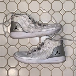 White & Silver Air Jordan’s